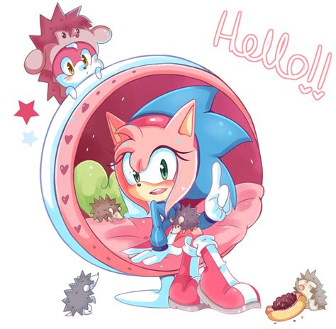 Hedgehog Lover Sonic And Amy Fan Art 30459880 Fanpop