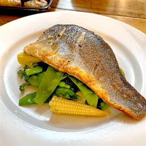 Pan Fried Sea Bass With Steamed Veg And Herb Butter The Secret Supper Society