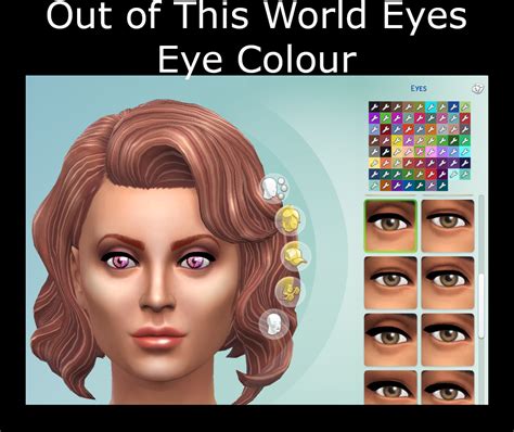 Mod The Sims Out Of This World Eyes Actual Eye Colour