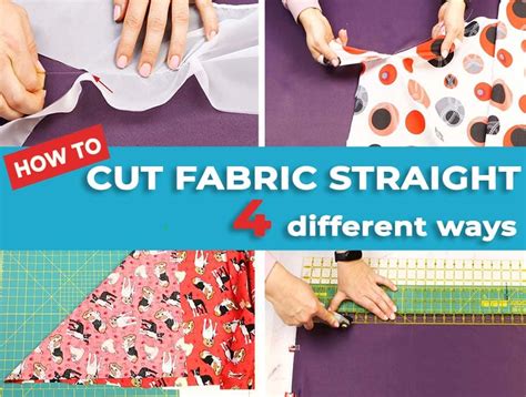 How To Cut Fabric Straight With Scissors Or Rotary Cutter 4 Easy