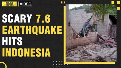 On Cam Scary 7 6 Earthquake Hits Indonesia Horrific Moments Captured Youtube
