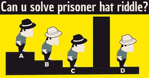 4 Prisoner Hat Riddle Answer In 2021 Riddles Riddles With Answers