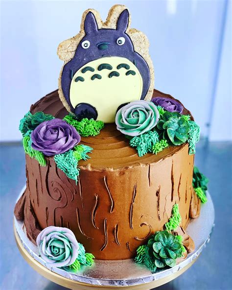 Totoro Succulent Cake Hayley Cakes And Cookies Hayley Cakes And Cookies