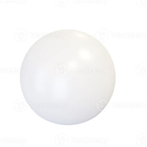 White Plastic Sphere 12658428 Png