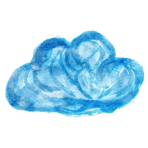 Watercolor Clouds Shape Transparent Hand Drawn Cloud 15153119 Png