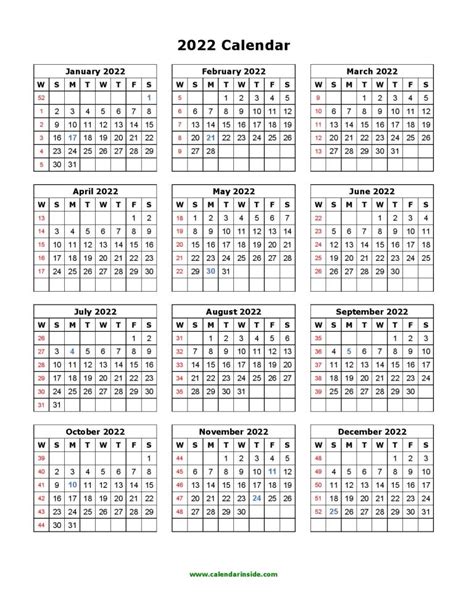 Free 2022 Printable Calendar Templates Create Your Own