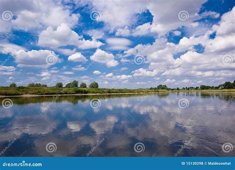 River And A Blue Sky Stock Photo Image Of Nature Cloud 15130298