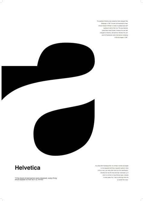 Helvetica By Typeface Designer Max Miedinger I Like The Positive And