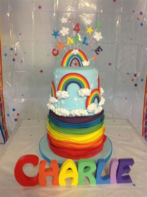 Rainbow Rainbow Birthday Cake Rainbow Cake Rainbow Birthday Party