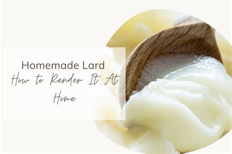 Homemade Lard How To Render It At Home Share My Kitchen