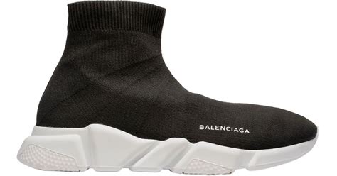Balenciaga Speed Knit Sock High-Top Sneakers in Black | Lyst