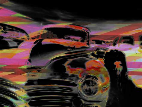 Vintage Cars Abstract Digital Art By Cathy Anderson Fine Art America