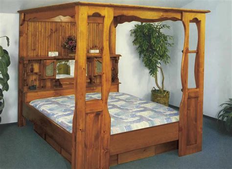 Showing results for queen canopy bed frame. Waterbed Grand Universal Canopy+Lex Complete-HB,FR,deck,6D ...