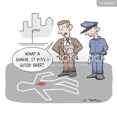 Crime Scene Cartoon I Would Like To Acquire The Usage Rights To This Image