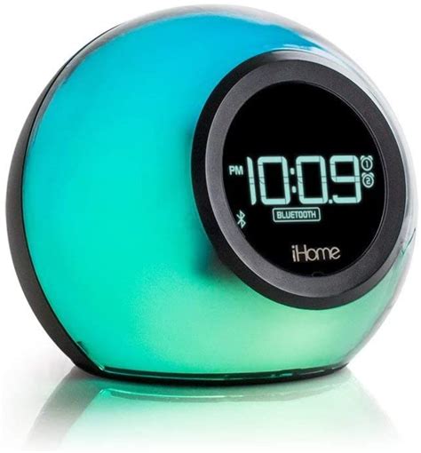 Bluetooth Color Changing Dual Alarm Clock Radio With Speakerphone