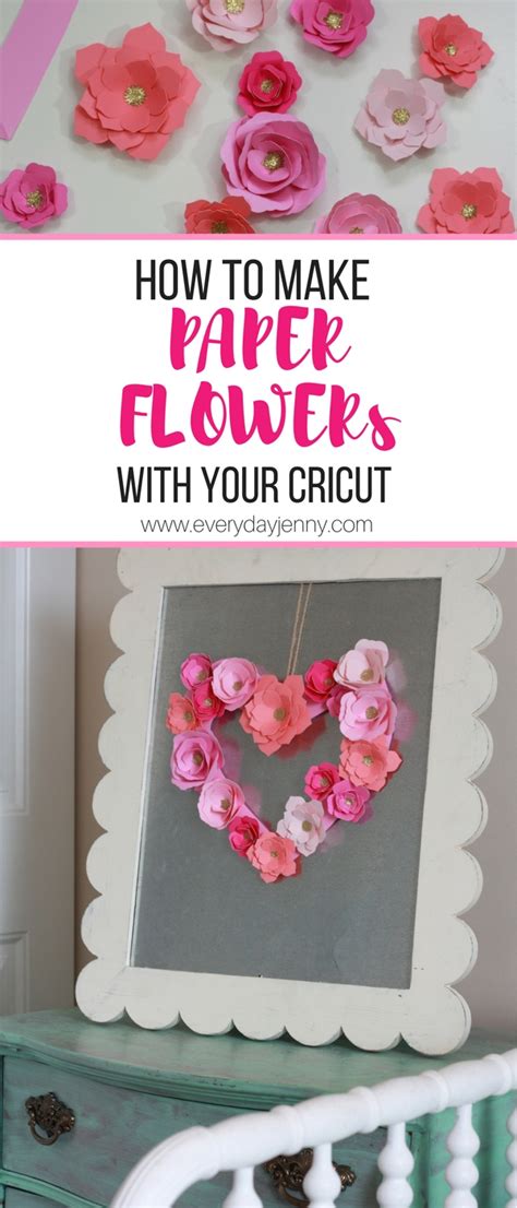 Paper flowers are front and center, from large florals to giant roses perfect for backdrop decorations at parties and weddings. HOW TO MAKE PAPER FLOWERS WITH YOUR CRICUT | EVERYDAY JENNY