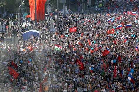 Millions Of Russians March In Immortal Regiments On Wwii Victory Day