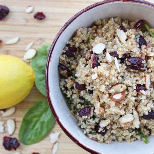 Quinoa Cranberry Salad Recipe With Lemon Vinaigrette