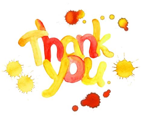 Watercolor Lettering Thank You Lettering Painted Thank You Tex