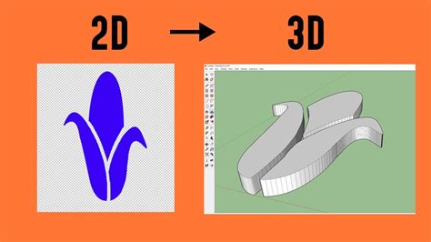 Convert Image Into 3d Model For Sketchup Youtube