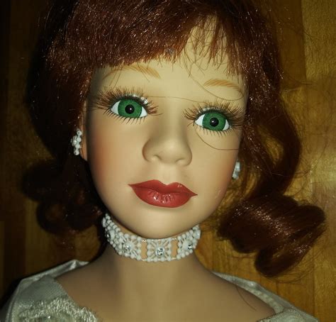 Dandee Collector S Choice Porcelain Doll White Formal Dress 18 Tall Etsy