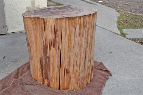 Tree Stump Side Table Diy Tree Stumped Rejoice Restore Diy Decor