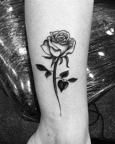 Grey Rose Ankle Tattoo Best Tattoo Ideas Gallery