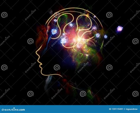 Advance Of Human Mind Stock Illustration Illustration Of Paint 159119491