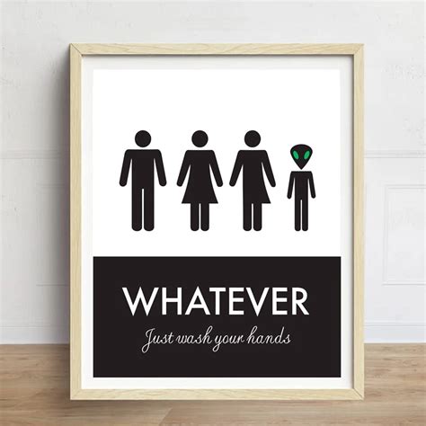 Funny Unisex Toilet Sign Wall Art Posters And Hd Prints Funny Toilet