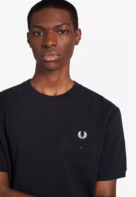 Buy Fred Perry Fred Perry M8531 Pocket Detail Pique Shirt Black Online Zalora Malaysia