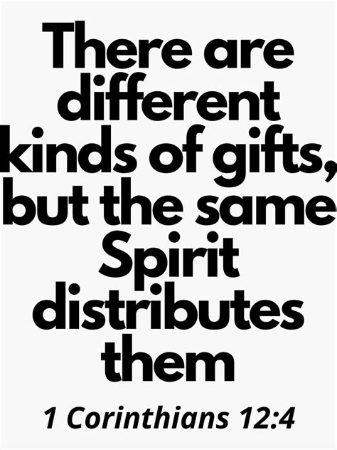 There Are Different Kinds Of Ts But The Same Spirit Distributes