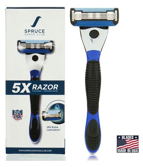 I only shaved every other day or every two days because of the razor rash. Spruce Shave Club 5X Shaving Razor For Men (Handle + 1 ...
