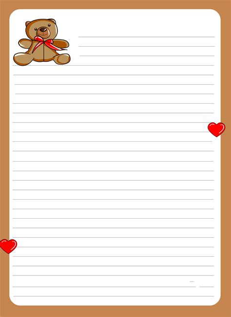 Writing Paper Background For Kids Lined Paper For Kids Page Borders
