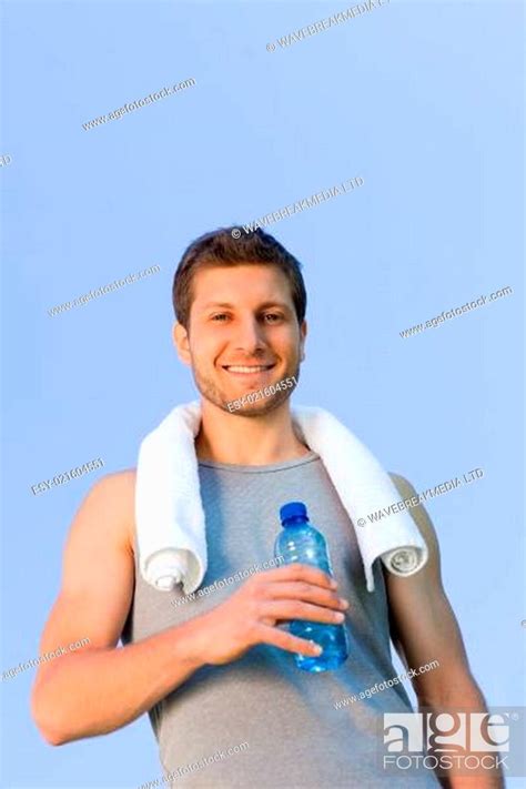 Man Drinking Water After The Gym Stock Photo Picture And Low Budget