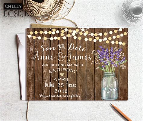 15 Rustic Save The Date Designs And Examples Examples