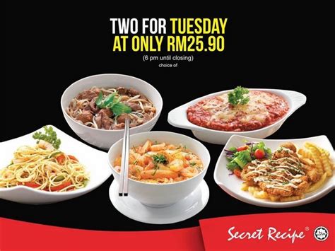 With their fusion menu items and fine cakes, you be spoilt for choice. Secret Recipe Malaysia BUY 1 FREE 1 Meal - Miri City Sharing