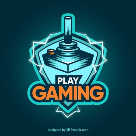 The Logo For A Video Game Called Play Gaming Which Is Designed In Neon