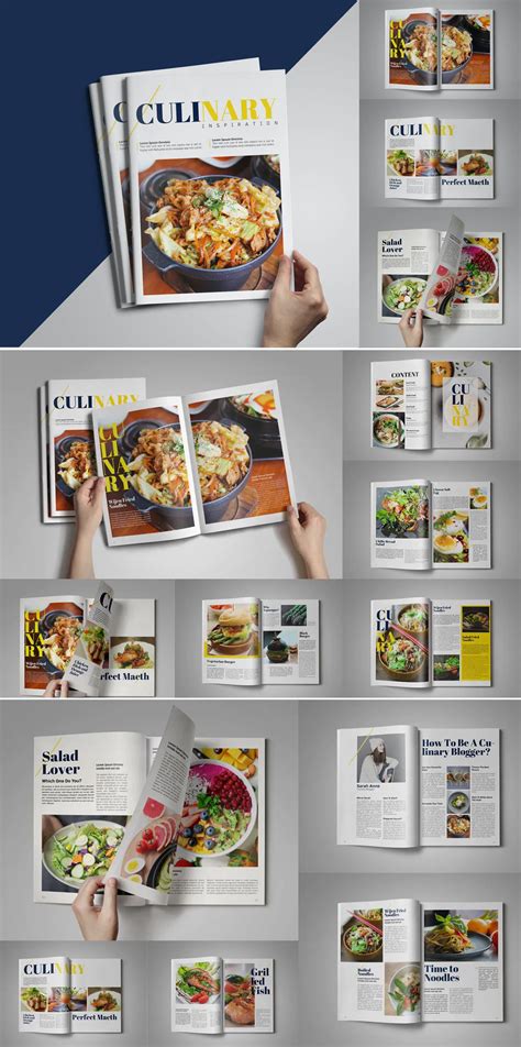 Culinary Magazine Template Indd Magazine Template Indesign Magazine