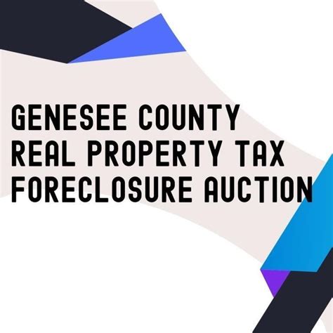 March Genesee County Tax Foreclosure Auction Batavia Ny