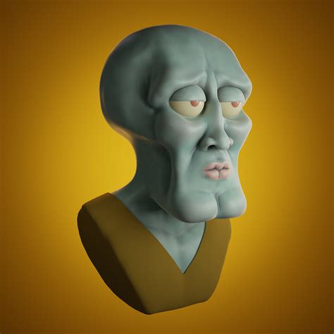 Handsome Squidward Finished Projects Blender Artists Community