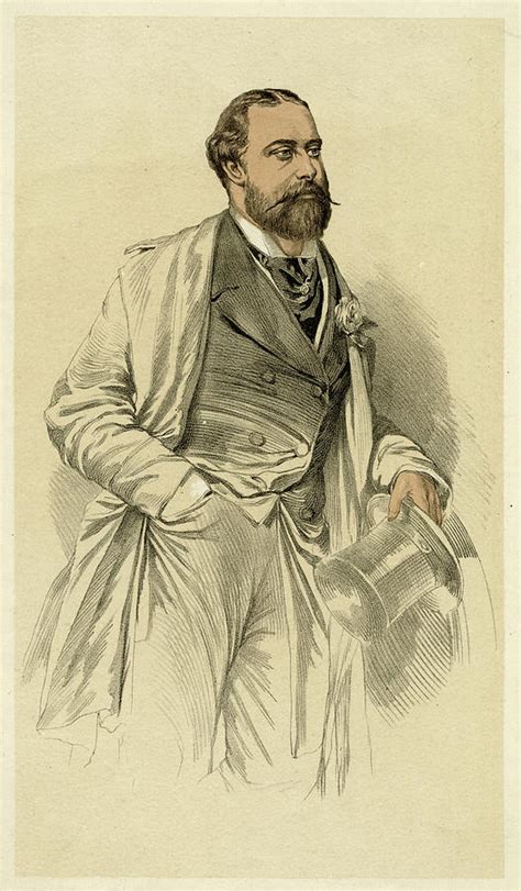 Edward Vii British Royalty As Prince Drawing By Mary Evans Picture