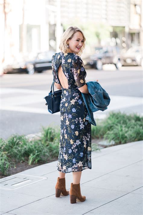 Fall Floral Dress The Style Editrix