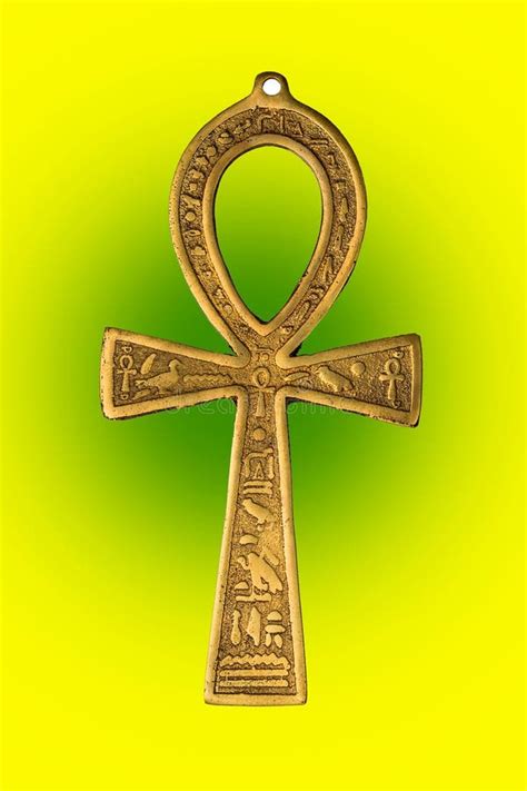 Egyptian Symbol Of Life Ankh Isolated On White Background Close Up