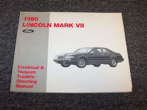 1990 lincoln mark vii electrical wiring diagram manual diy repair manuals