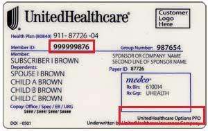 Your card has a medicare number that's unique to you, instead of your social security number. United Healthcare Policy Number On Id Card - Health Care ...