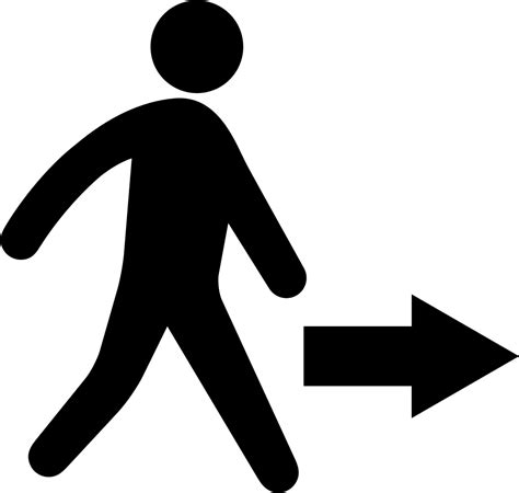 Man Walking Towards Right Direction Svg Png Icon Free Download 71841