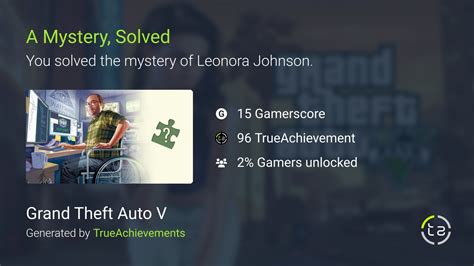 A Mystery Solved Achievement In Grand Theft Auto V Jp Xbox One