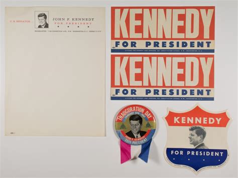 Lot Kennedy Election Memorabilia