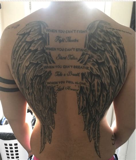 Wings On Back Tattoo Mother Tattoos Dad Tattoos Ink Tattoo Body Art