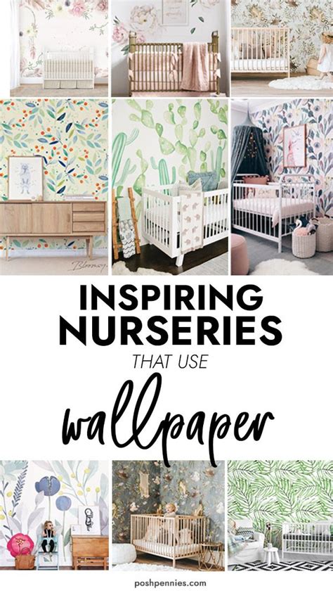 9 Nurseries That Use The Absolute Cutest Baby Wallpaper Nursery